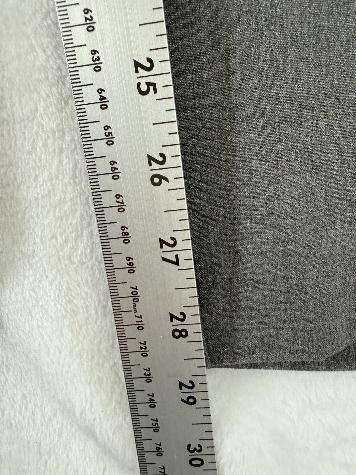 Briggs Pants 16S 16 Short Gray Flat Front Back Elastic Womens 16 Straight Leg