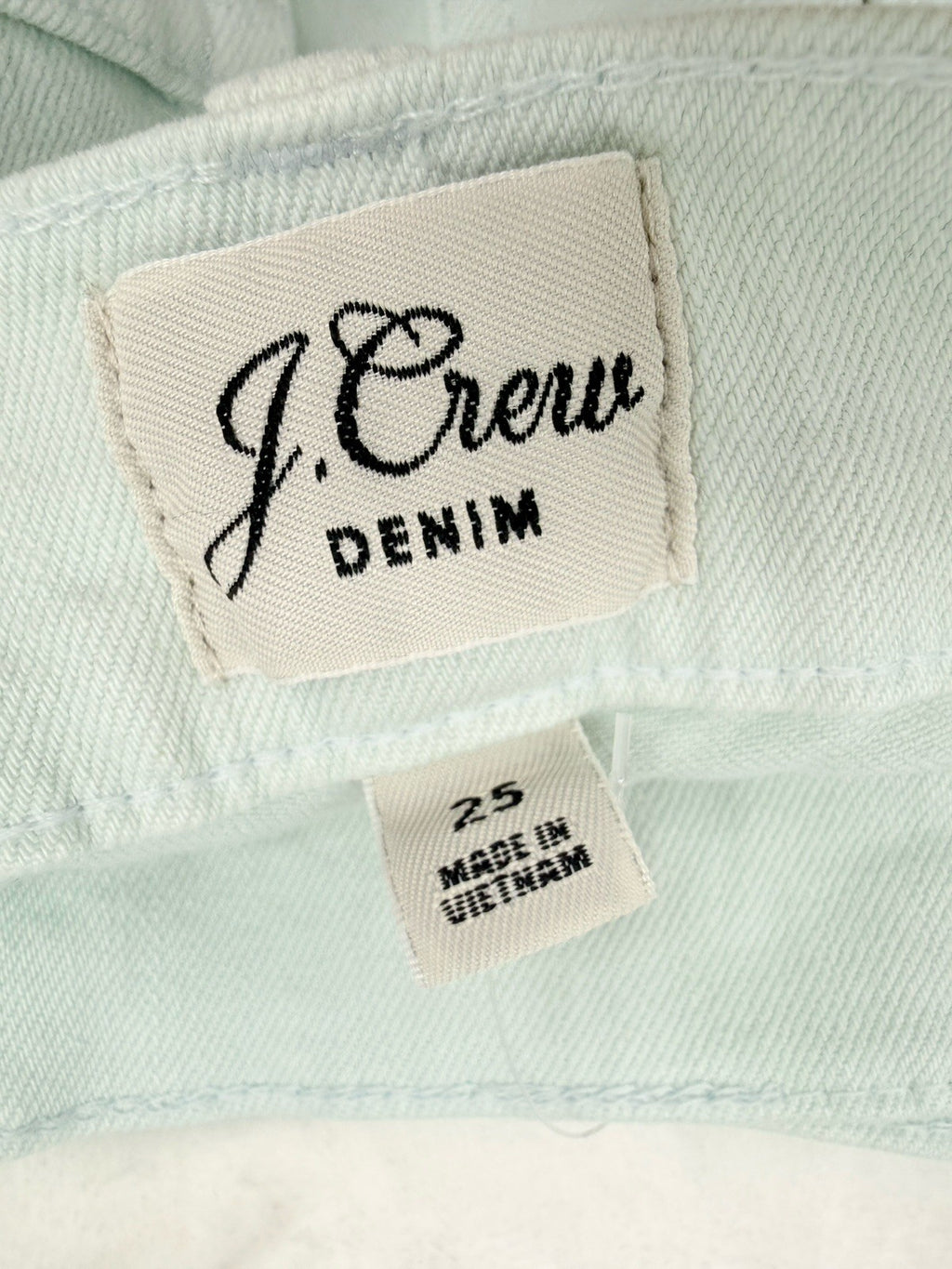 J Crew Billie Demi Boot Crop Jeans 25 Light Green Denim Womens New NWT