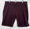 Mugsy Shorts 36 Ports 9” Maroon Chino Mens