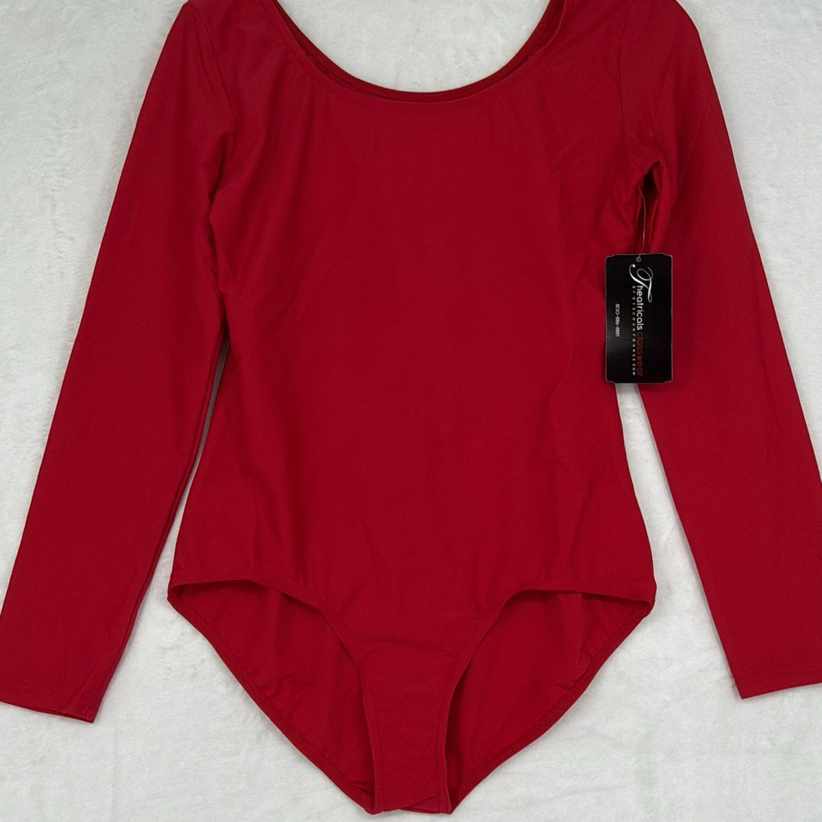 Theatricals Leotard XL Womens Red Long Sleeve Dance Dancewear New NWT