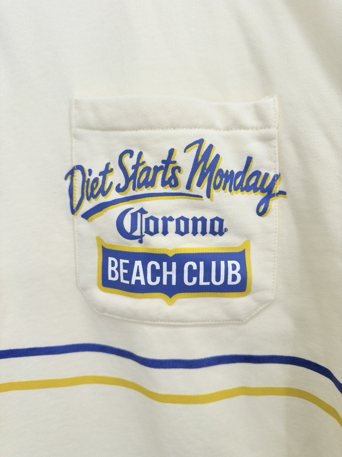 Diet Starts Monday x Corona Beach Club Polo Shirt XL Mens Short Sleeve New NWT