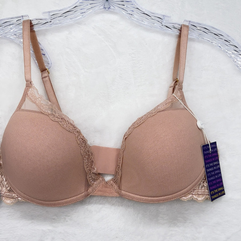 Pepper Laidback Bra 34B Womens Lot 2 Sienna Rose Lace Trim Laid Back New NWT
