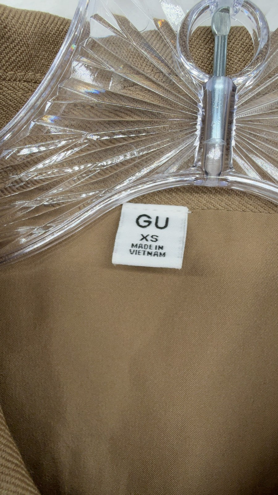 GU Harrington Jacket XS Womens Uniqlo Utility Beige Full Zip Cropped New NWT