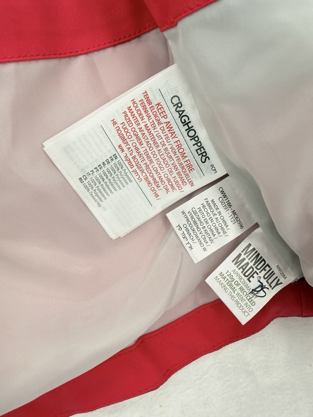 Craghoppers Rain Jacket Women XS Caldbeck Pink Hooded Coat Pockets New NWT
