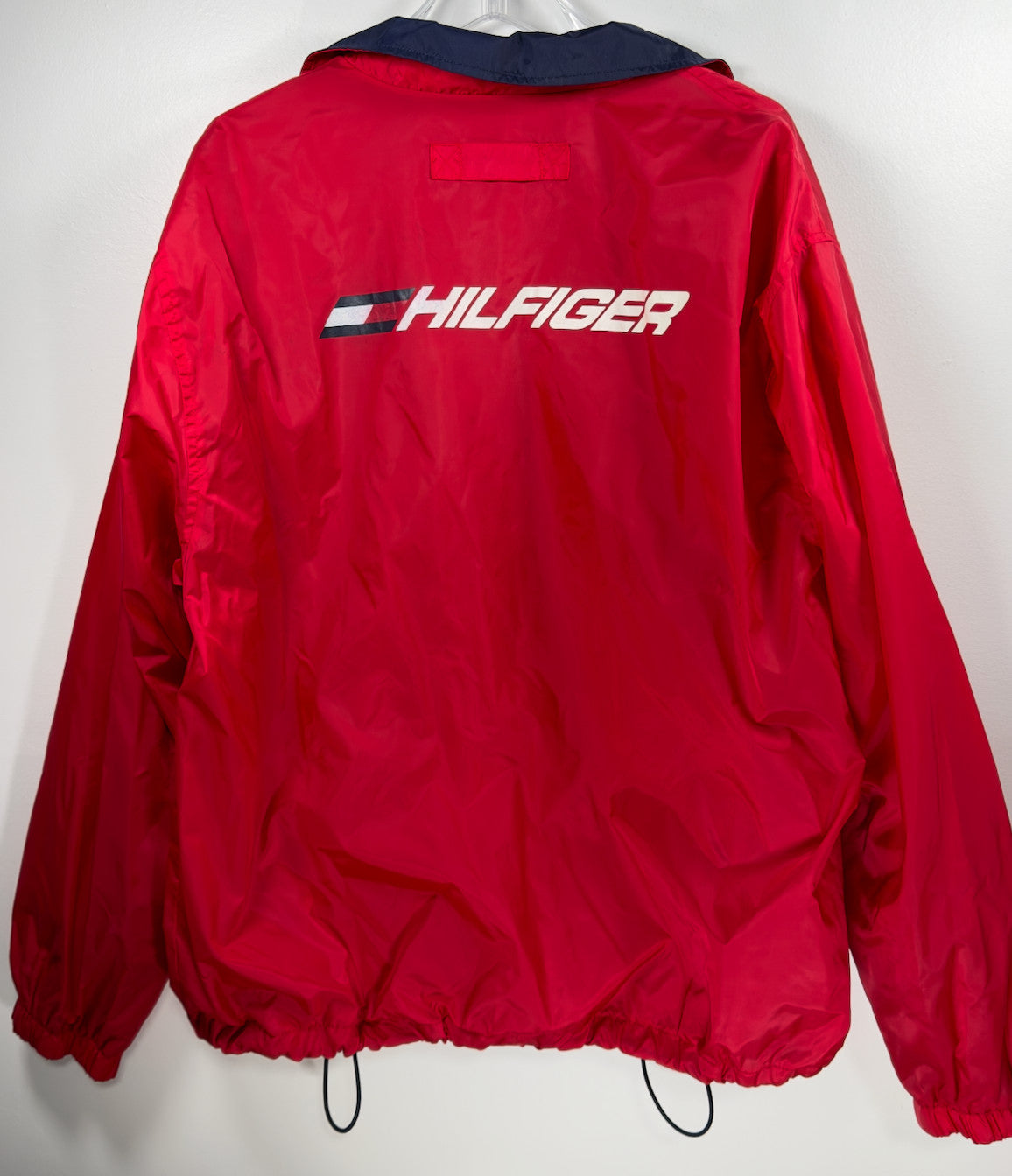 90s Tommy Hilfiger Athletics Logo Spell Out Vintage Jacket Windbreaker Mens L