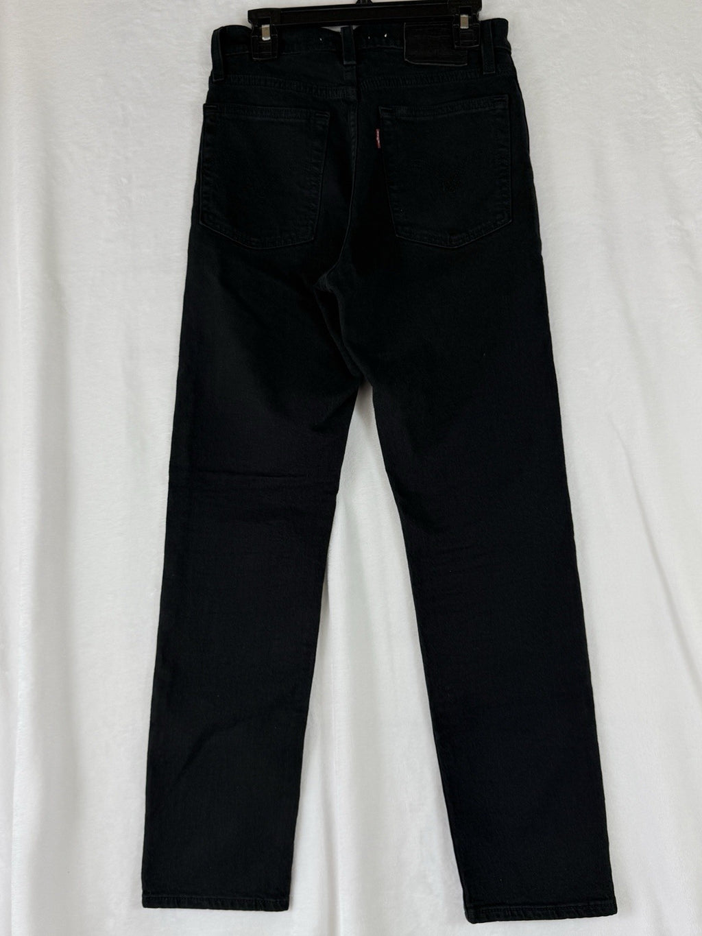 Levis Wedgie Straight 23 Jeans Womens Black 23x28 Button Fly Levi’s