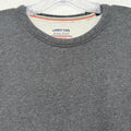 Lands End Serious Sweats Sweatshirt Mens Large Gray Crew Neck Pullover