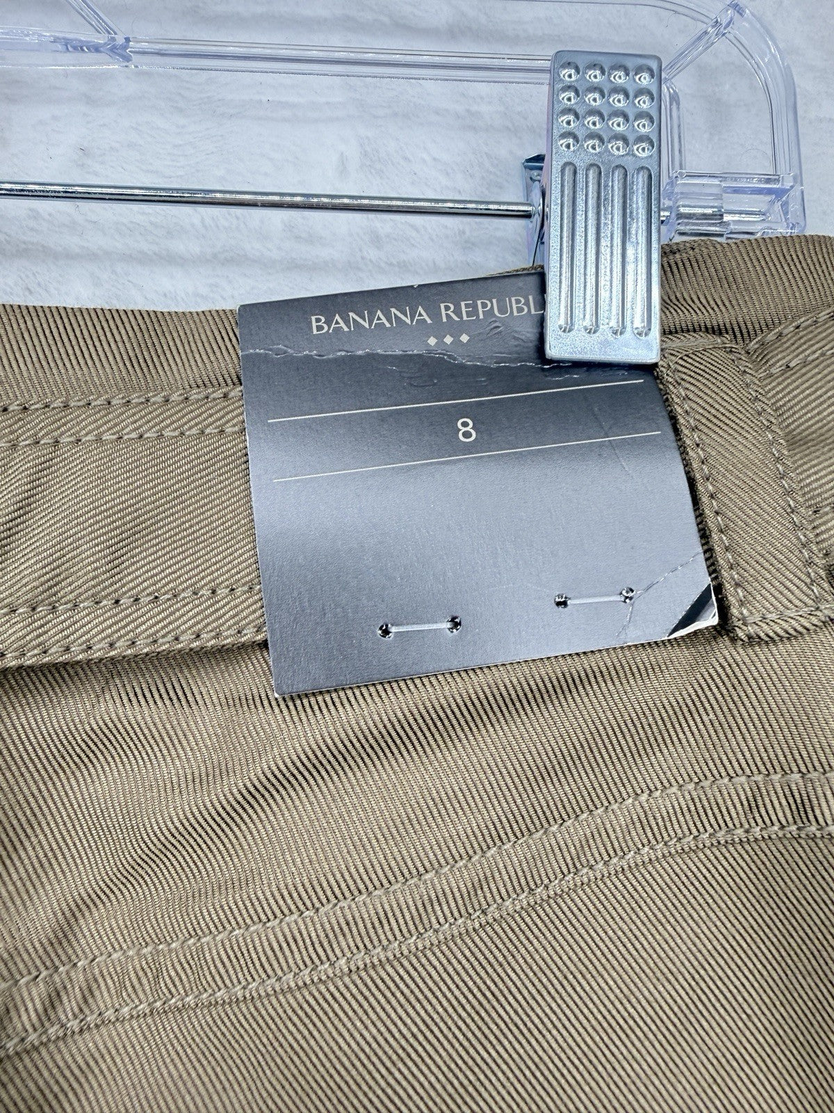Banana Republic Utility Mini Skirt 8 Womens Belt Twill Brown New NWT