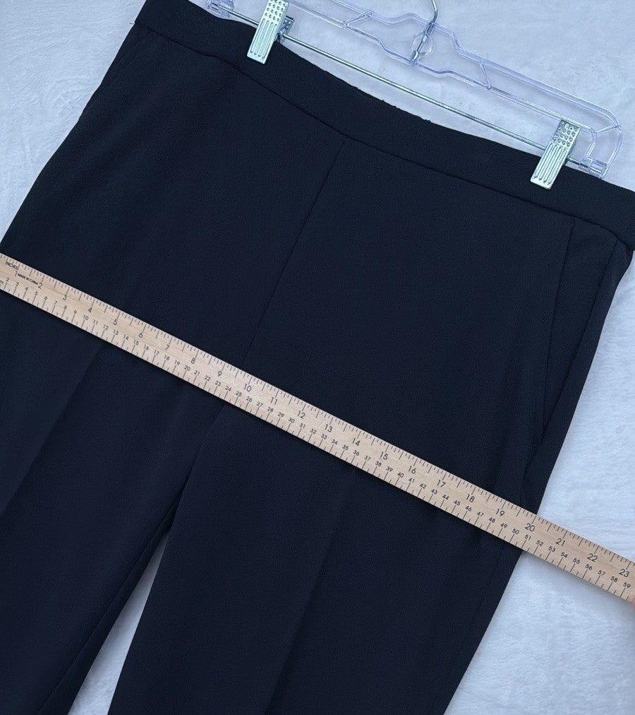 Briggs New York Pants 12 Short Navy Blue Pull On Straight Leg Womens 12S