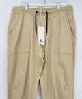 Laguna Joggers Pants Large Mens Tab Beige Pull On Stretch Twill New NWT