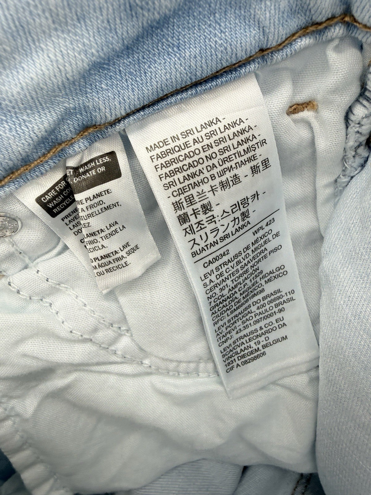 Levis 721 High Rise Skinny 25 25x30 0 Womens Light Blue High Rise New NWT