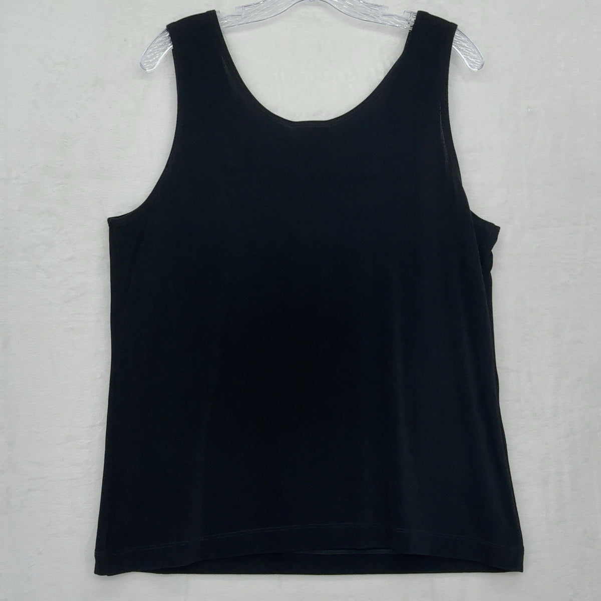 Chicos Travelers Size 3 Tank Top XL Black Sleeveless Womens New NWT
