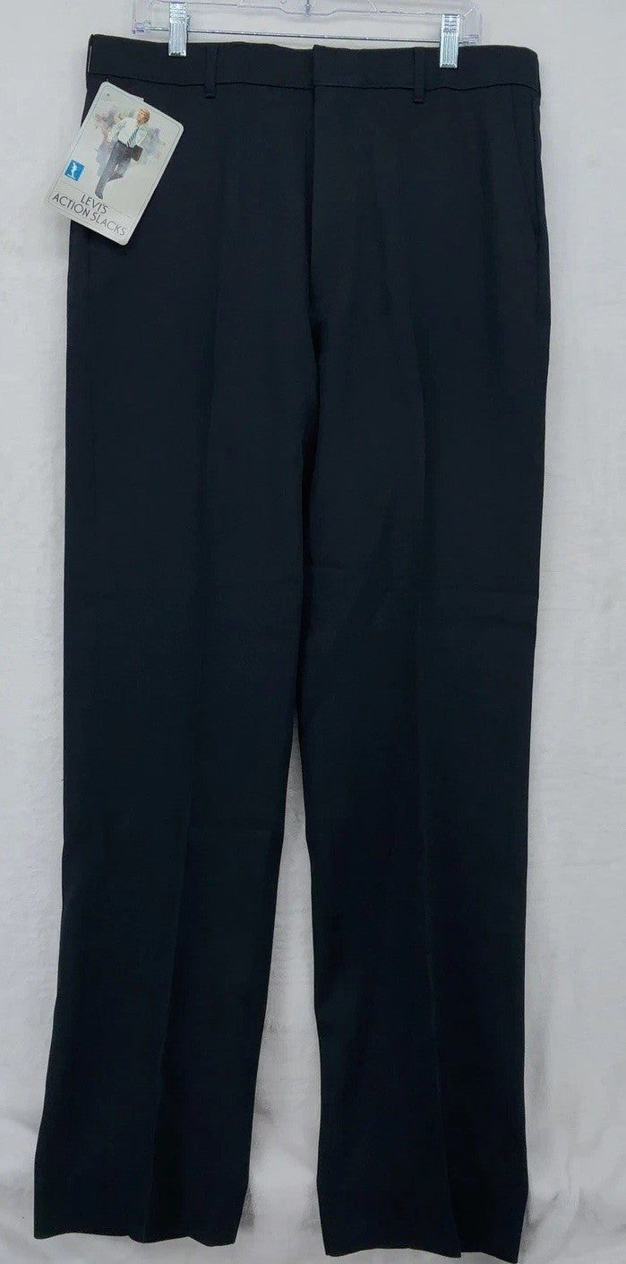 Levi's Action Slacks Dress Pants 35x34 Mens Blue Sta-Prest Made in USA New NWT