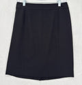 Ann Taylor Loft Ponte Skirt 4 Petite Black Knit Pencil Knee Length Womens 4P