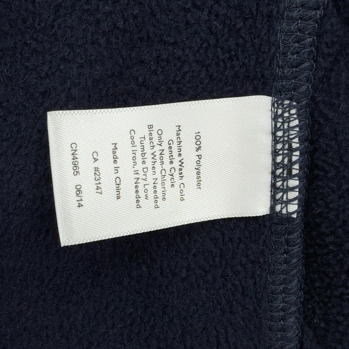 Talbots Fleece Jacket Medium Petite Navy Blue Full Zip Quilted Elbow Patches MP