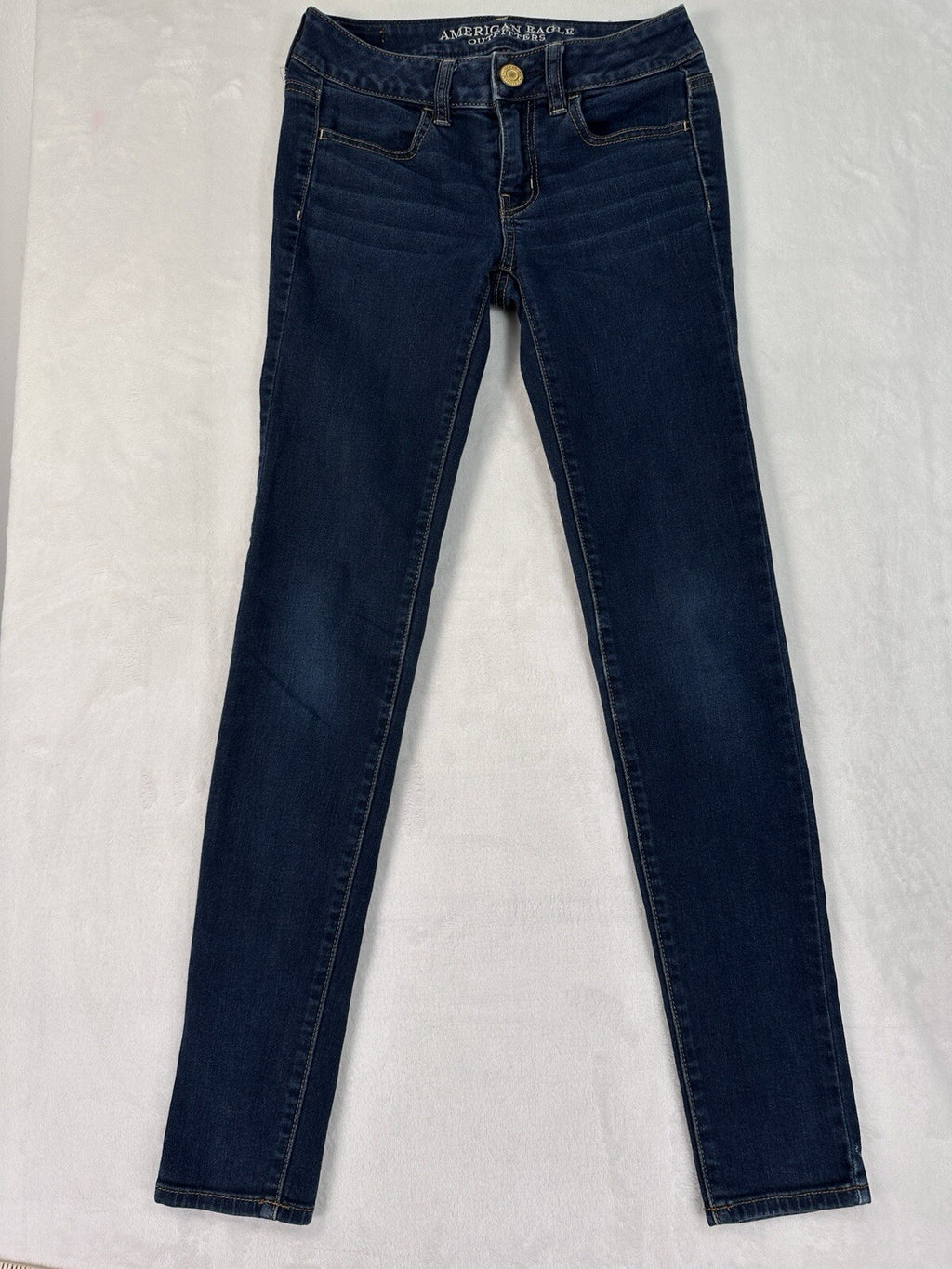 American Eagle Jeans 00 Jeggings Skinny Dark Blue Womens