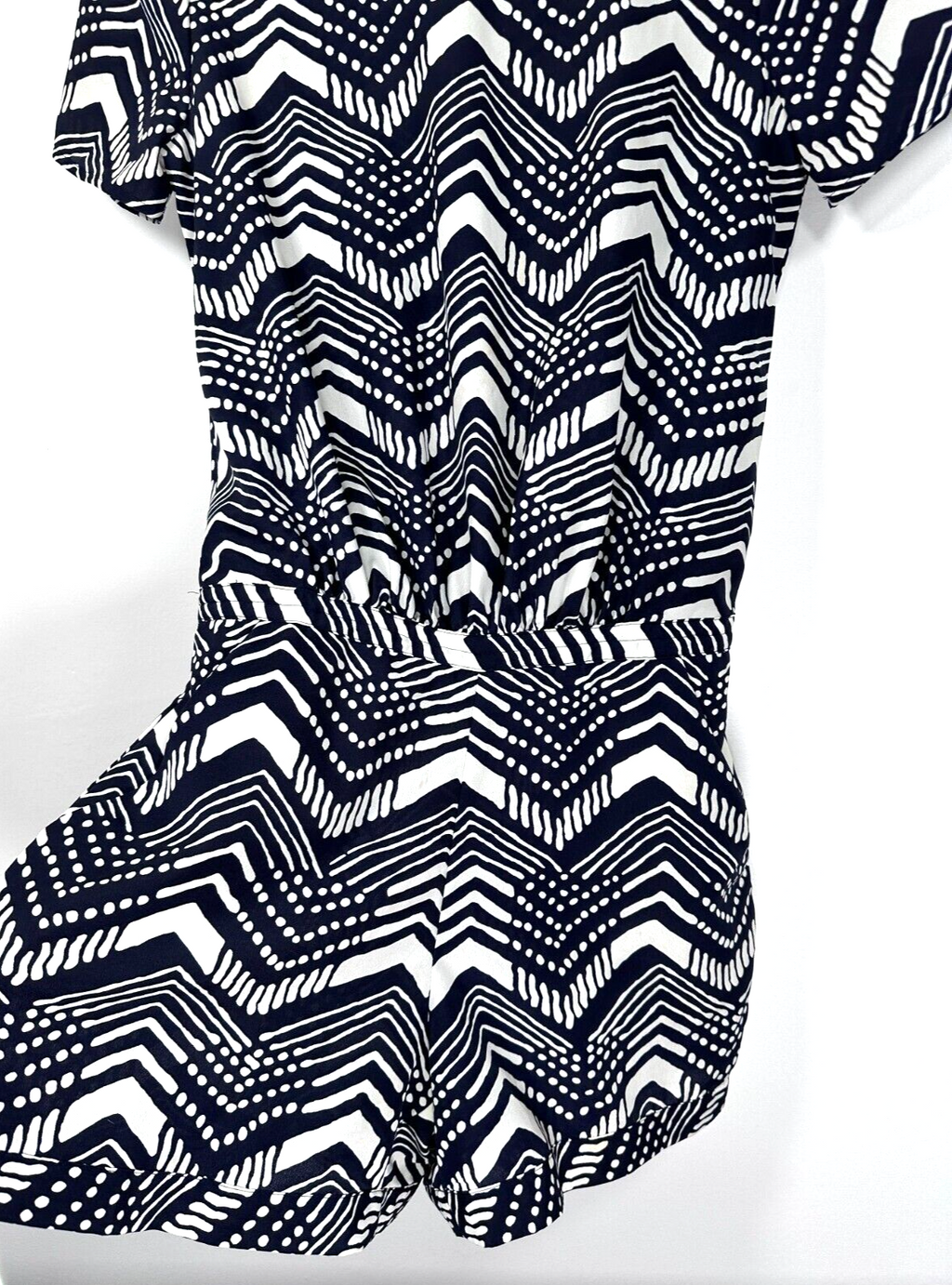 J Crew One Piece Romper Jumper Shorts Navy Blue Womens Size 0