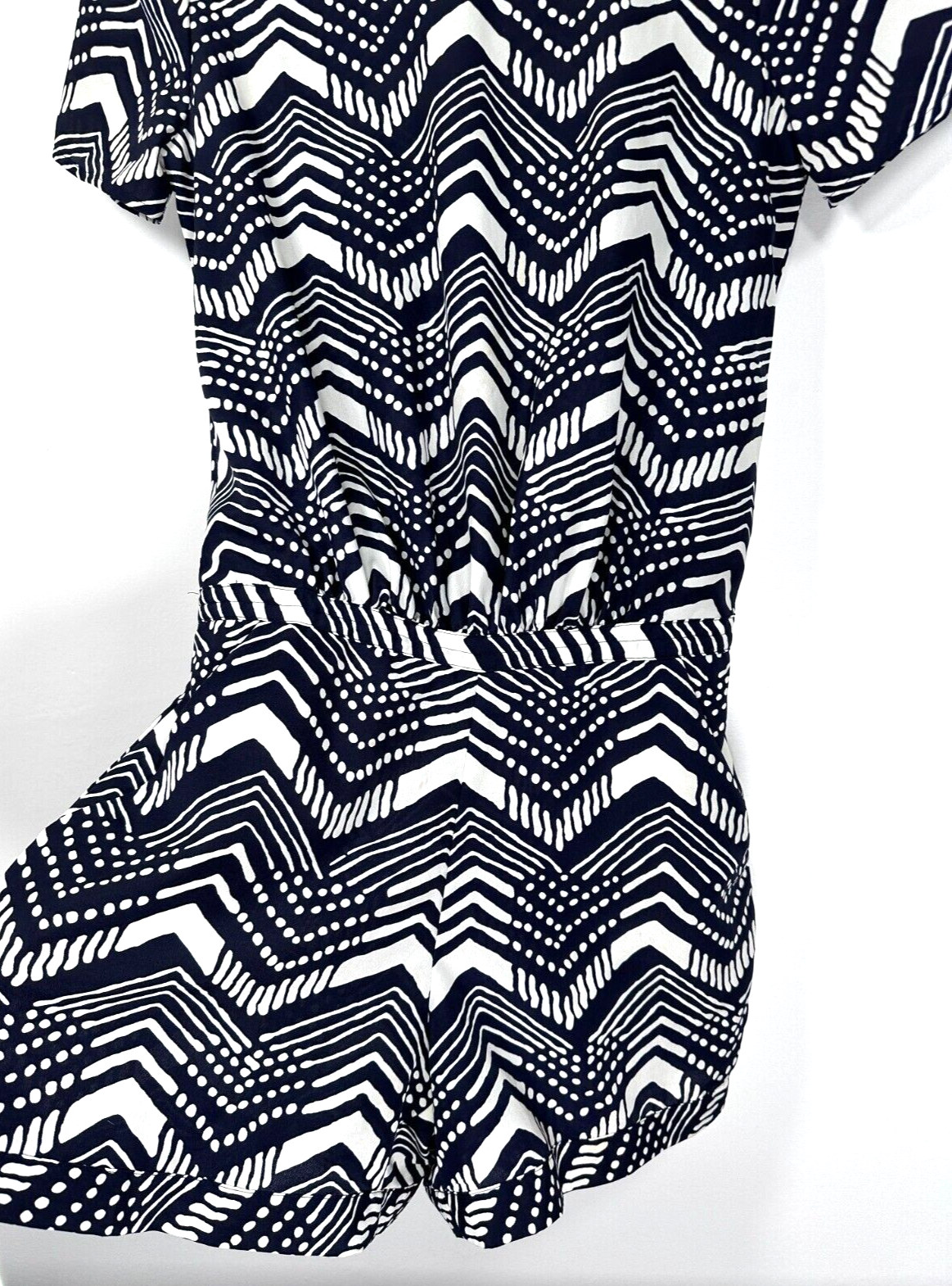 J Crew One Piece Romper Jumper Shorts Navy Blue Womens Size 0