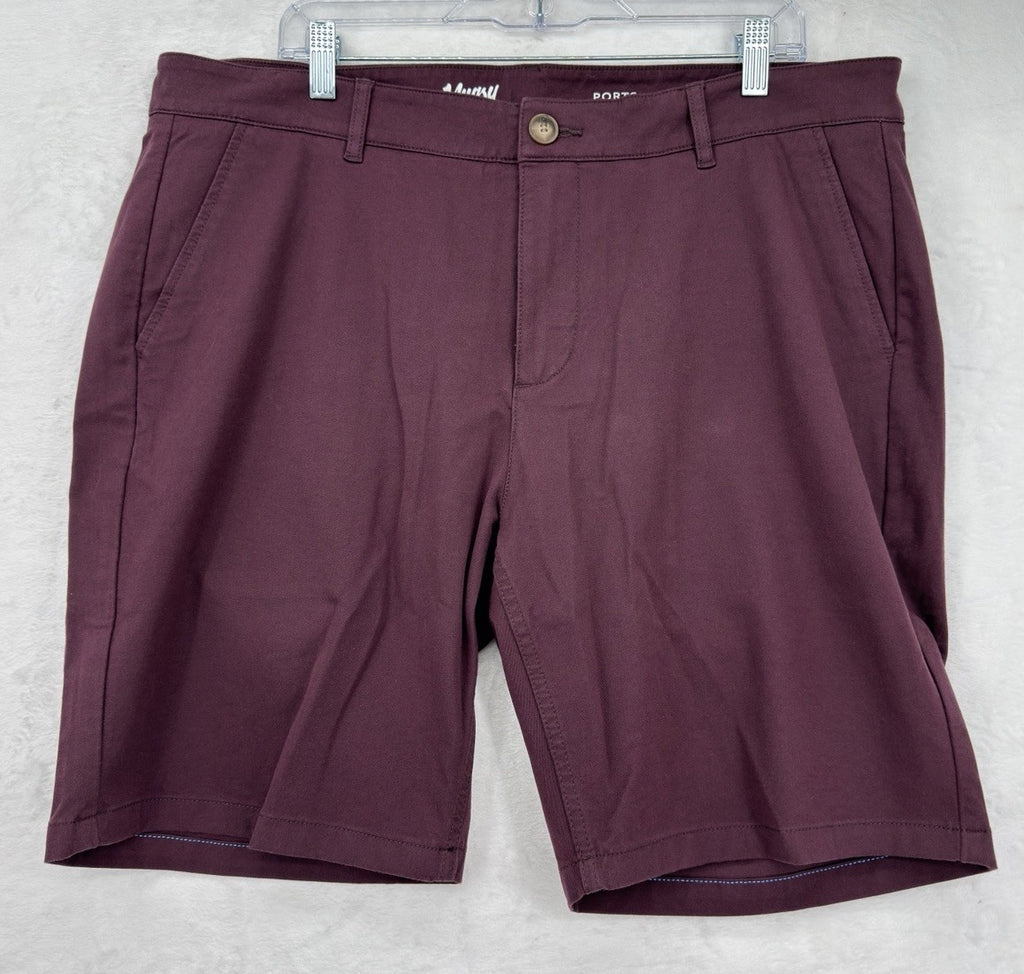 Mugsy Shorts 38 Ports 9” Maroon Chino Mens