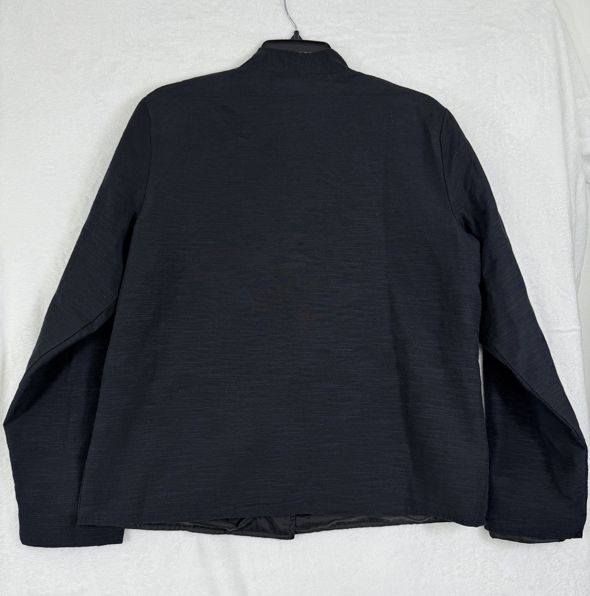 Alex Kim Jacket Medium Black Floral Sequins Beaded Embroidered Embellished Women