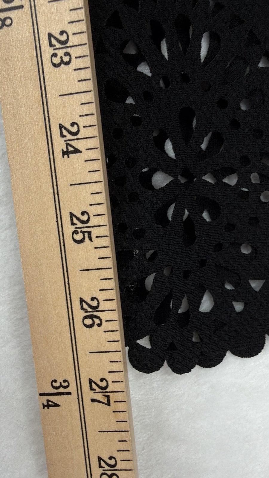 Slinky Brand Pull On Pants Medium Womens Black Floral Laser Cut Hem Lot 2 Pairs