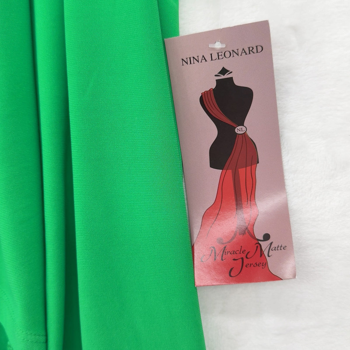 Nina Leonard Miracle Matte Jersey Cardigan Small Womens Green Short Sleeve New
