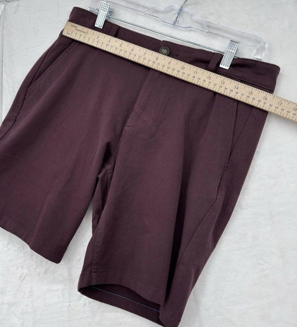 Mugsy Shorts 32 Ports 9” Maroon Chino Mens