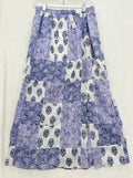 J Crew XS Maxi Skirt Blue Purple Paisley Long Side Slit Patchwork Women New NWT