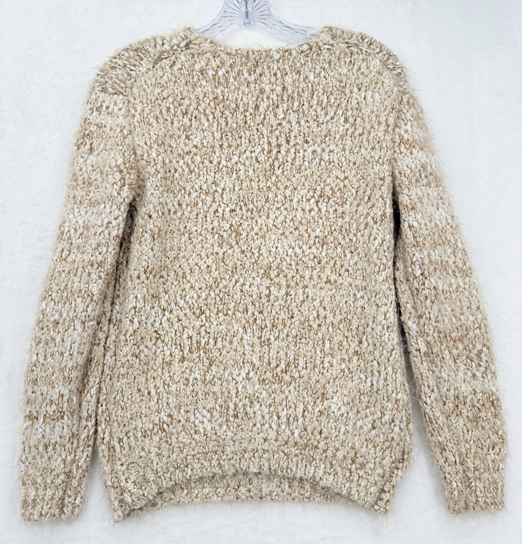 Philosophy Sweater XS Chunky Popcorn Knit Beige Long Sleeve Tops Womens