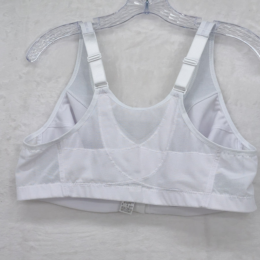 Glamorise Magic Lift Bra 40C Front Closure Posture Back Womens White 1265