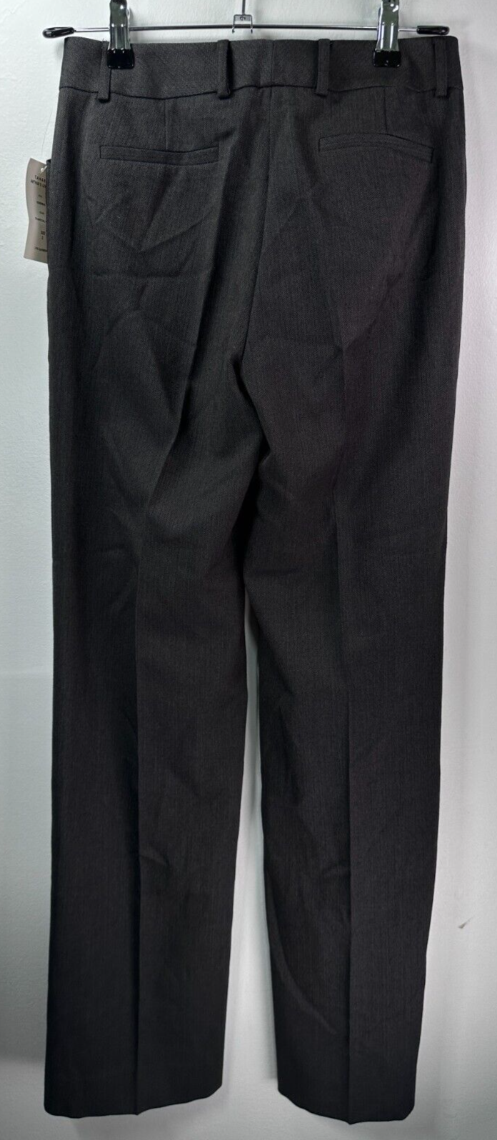 Tahari Dress Pants 2 Charcoal Gray Wide Leg NWT Stretch Womens