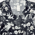 4X Womens Plus Size Tops Black Floral Flutter Sleeve Cotton New