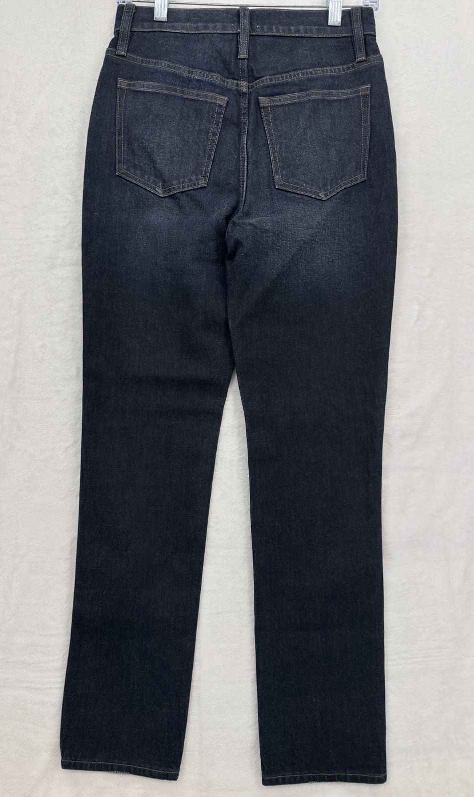 J Crew 10” Vintage Straight Jeans 25 Womens Denim Dark Blue High Rise