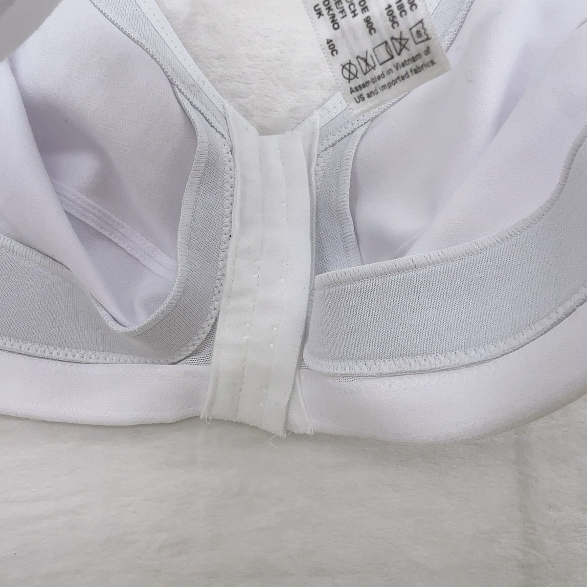 Glamorise Magic Lift Bra 40C Front Closure Posture Back Womens White 1265