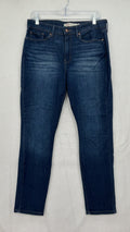 Levi Strauss Signature Mid Rise Skinny Jeans 10 Short 10S Womens Blue 30x28 Blue