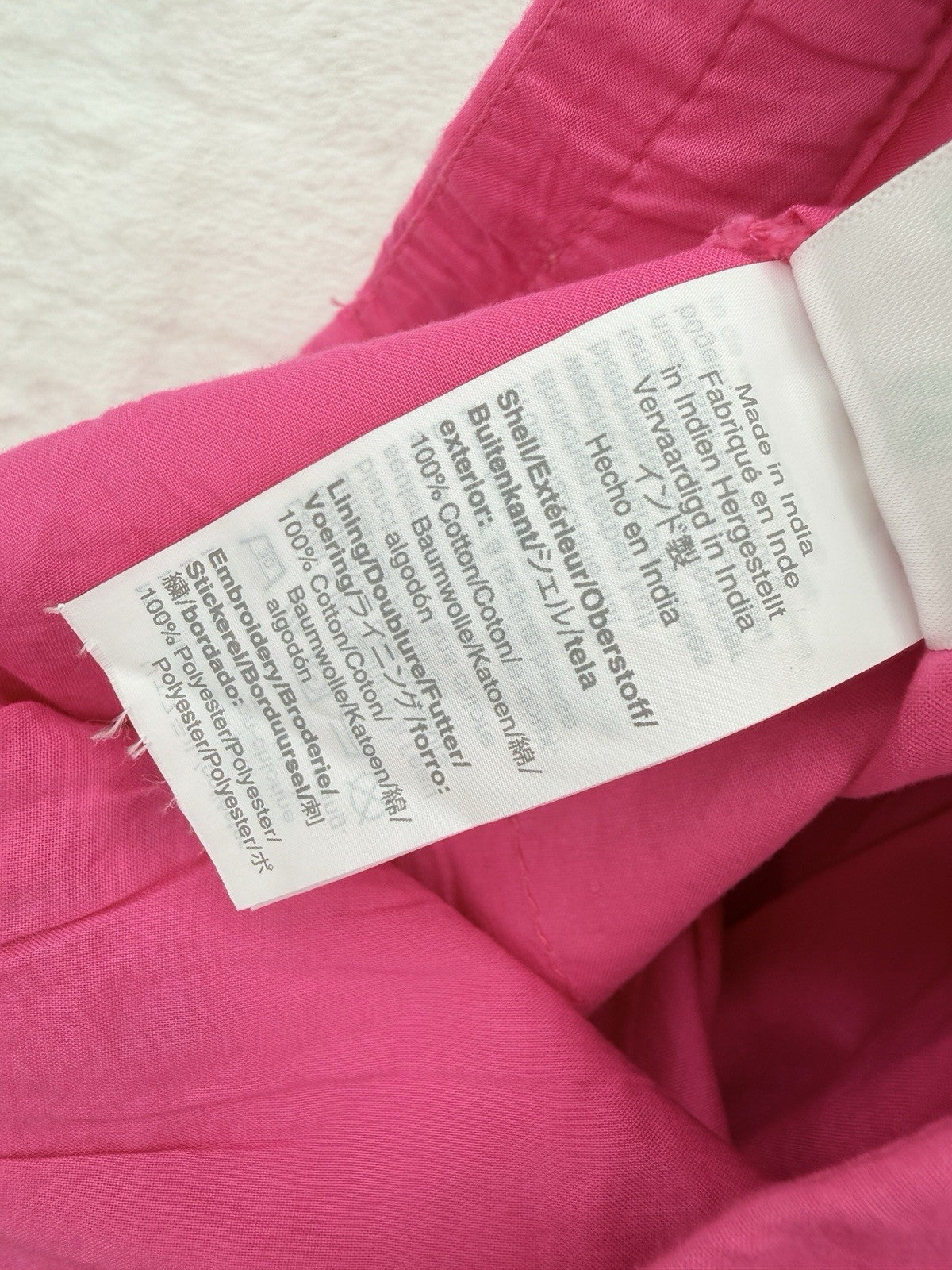 J Crew XS Midi Skirt Bright Pink Wrap 100% Cotton Ruffle Front Eyelet Womens New