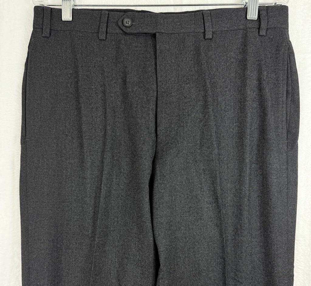 Brooks Brothers 346 Madison Fit Pants 34x32 Men’s Gray Wool Stretch Dress Pants