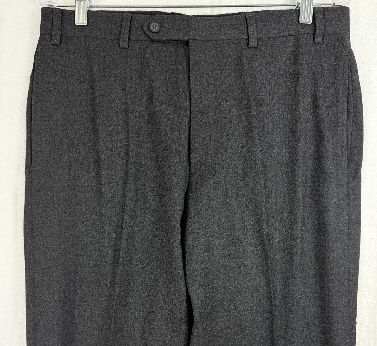 Brooks Brothers 346 Madison Fit Pants 34x32 Men’s Gray Wool Stretch Dress Pants