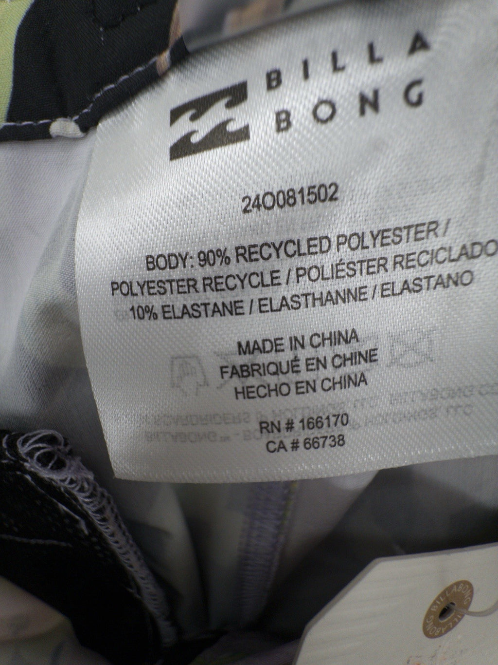 Billabong Womens Board Shorts Small Black Floral Shadow Tropic Swim Bottoms New