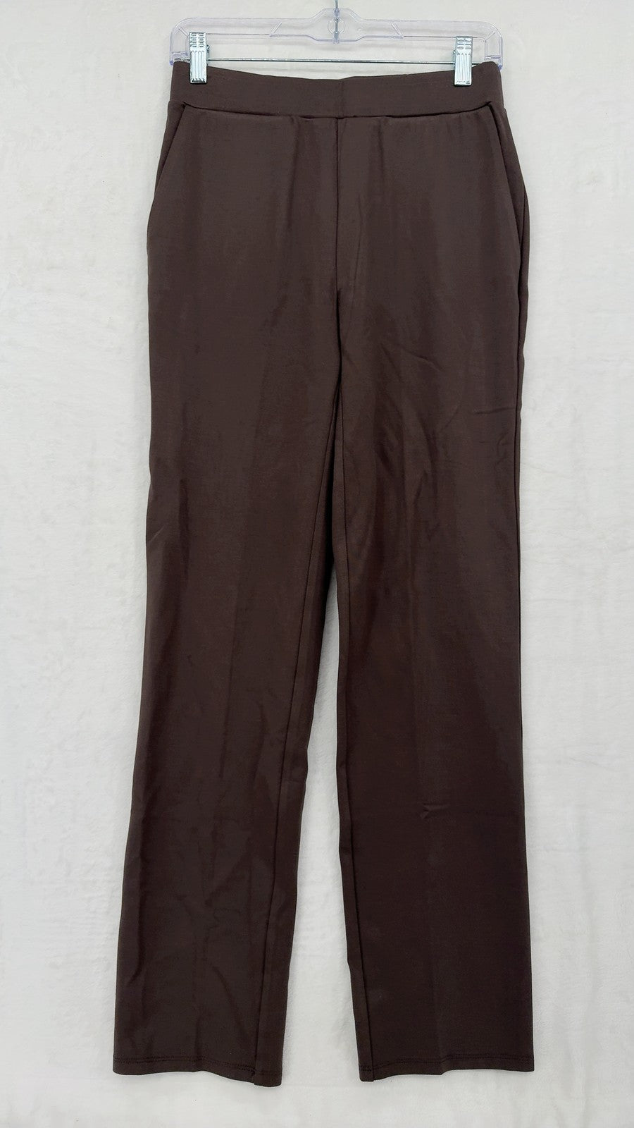 Marla Wynne Layers Pull On Pants Small Womens Brown Knit