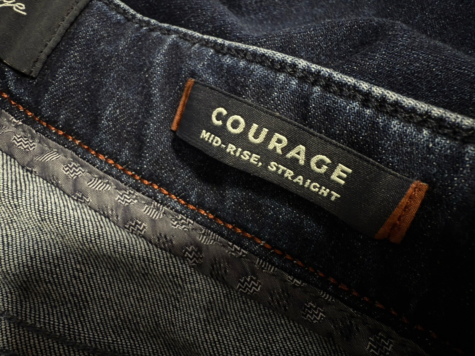 34 Heritage Jeans Courage 32x32 Mens Mid Rise Denim Straight Leg Dark Blue