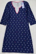 Ana Claire Dress Small Knit Navy Blue Nautical Anchor Clare Women New NWT