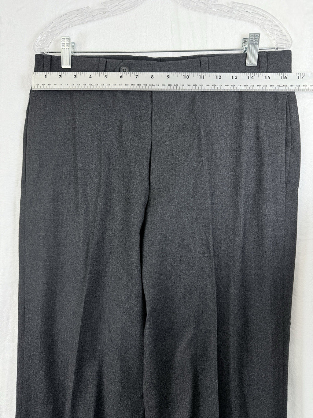 Brooks Brothers 346 Madison Fit Pants 34x32 Men’s Gray Wool Stretch Dress Pants