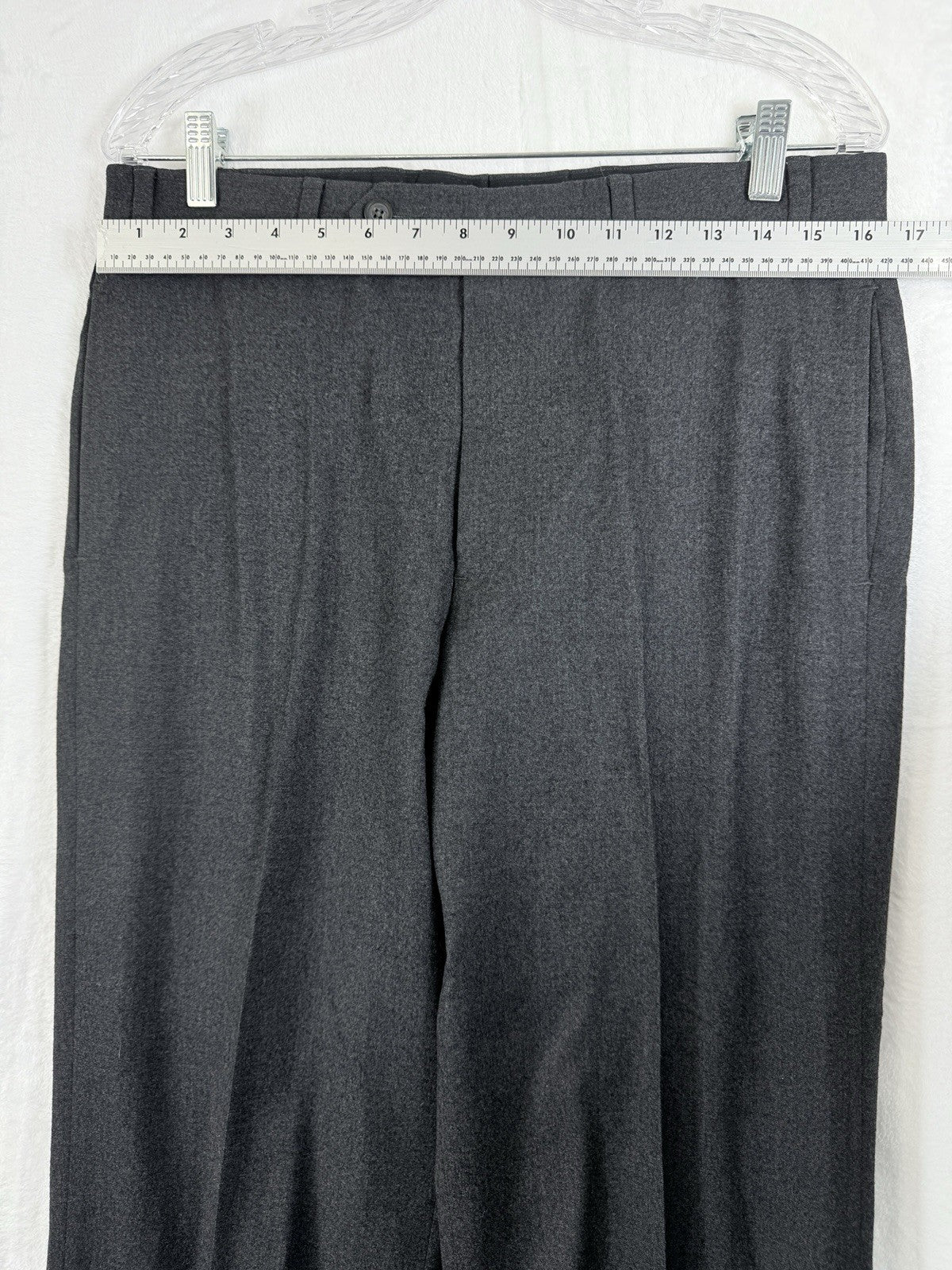 Brooks Brothers 346 Madison Fit Pants 34x32 Men’s Gray Wool Stretch Dress Pants