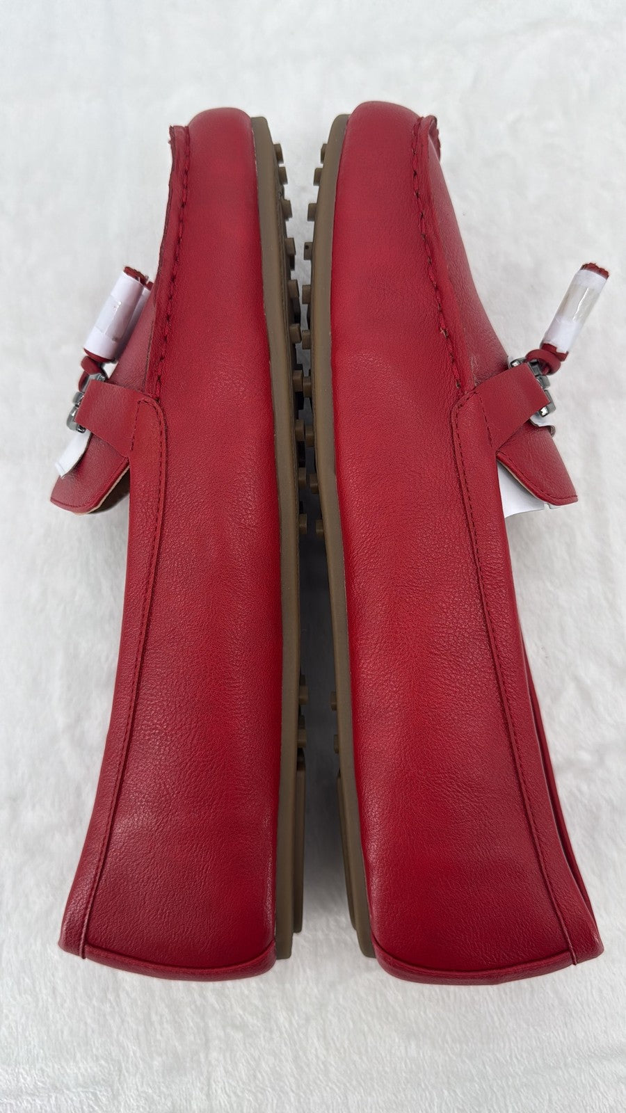 Aerosoles Deanna Loafers 11W Womens Red Drivers Tassle Shoes 11 Wide Slip On