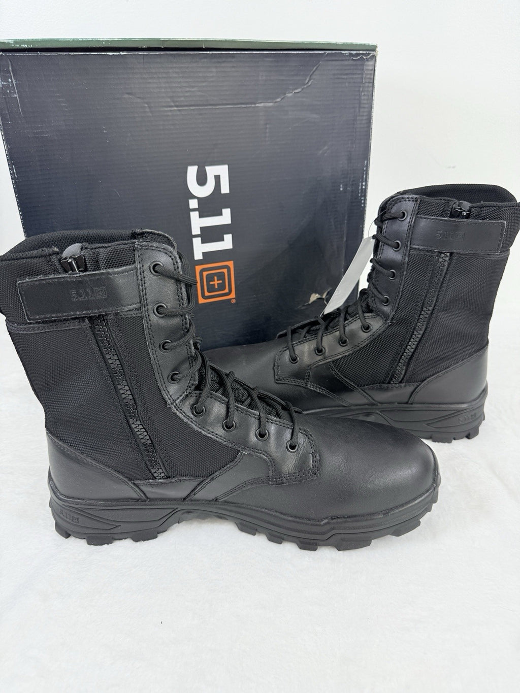 5.11 Tactical Boots 14 Mens Black New Speed 3.0 Waterproof Side Zip ASTM