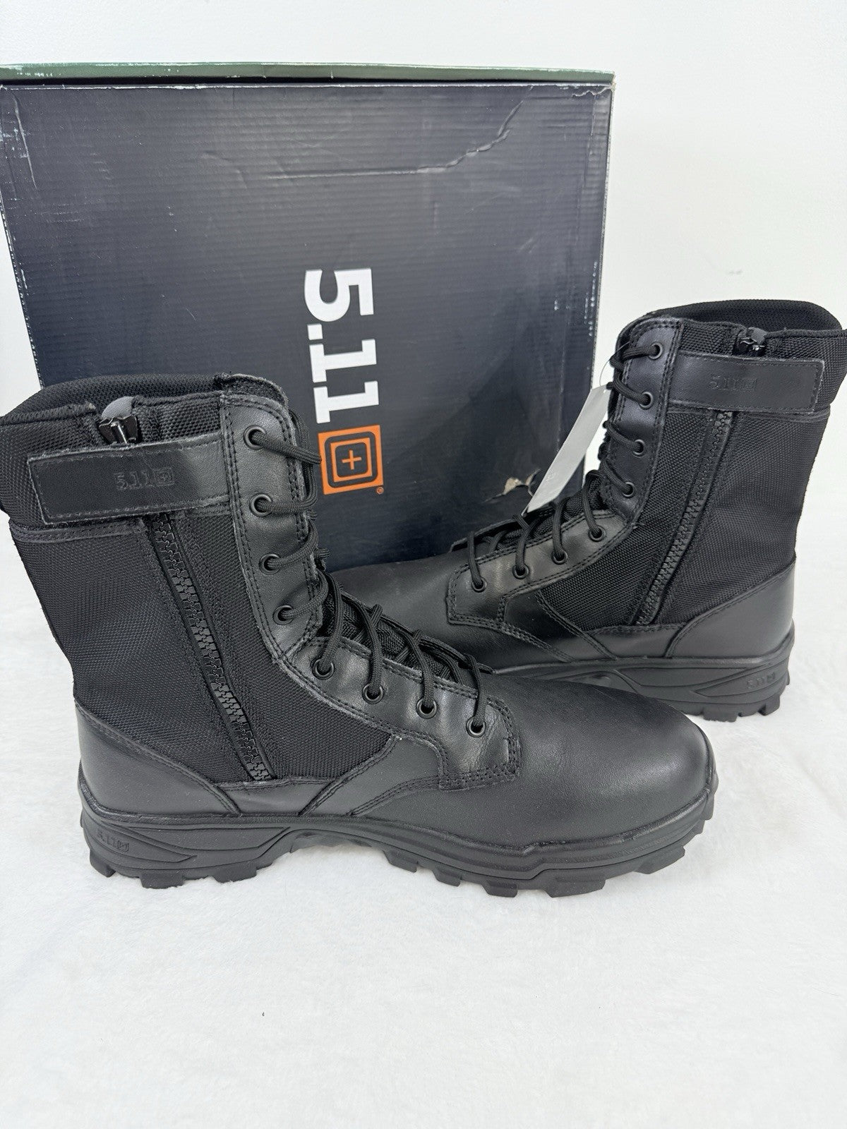 5.11 Tactical Boots 14 Mens Black New Speed 3.0 Waterproof Side Zip ASTM