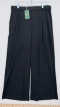 Halara Wide Leg Pants XL Petite Women Black Flex Day Stretch Pleated New NWT