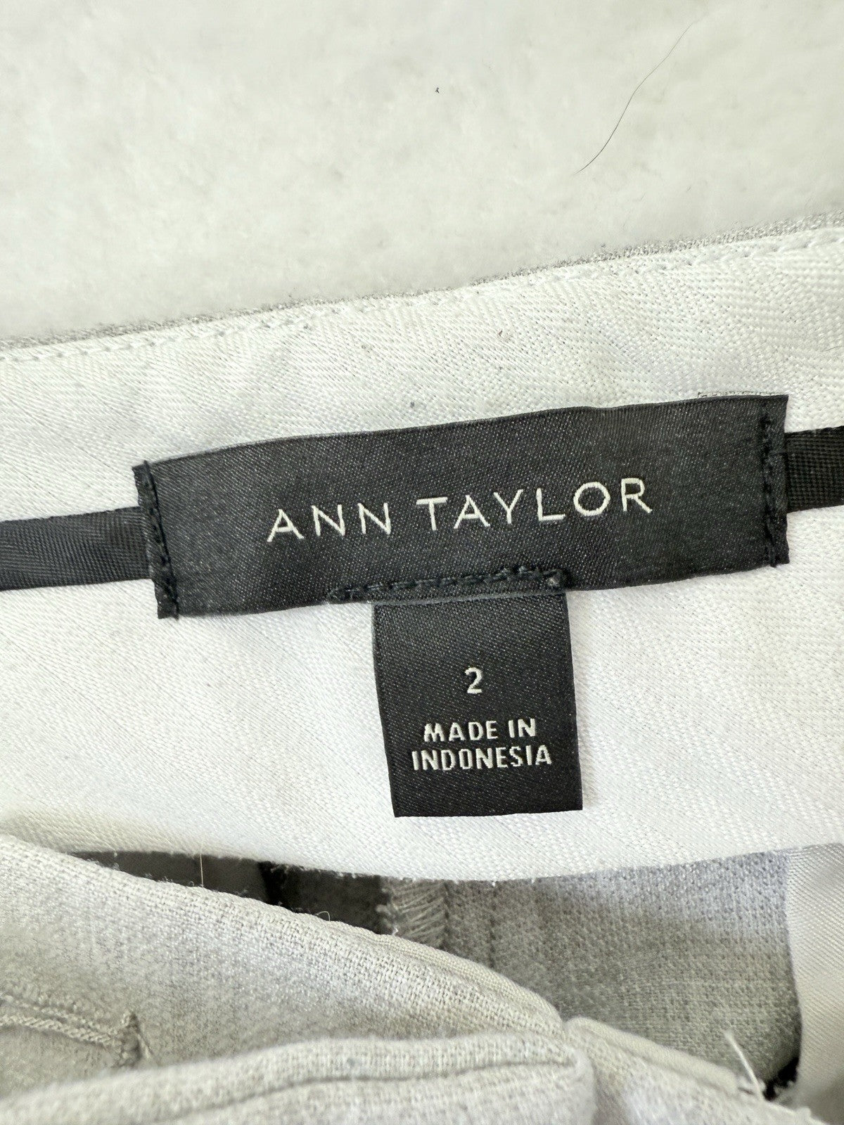 Ann Taylor Pants 2 Women Cuffed Trouser Gray Dress Pants