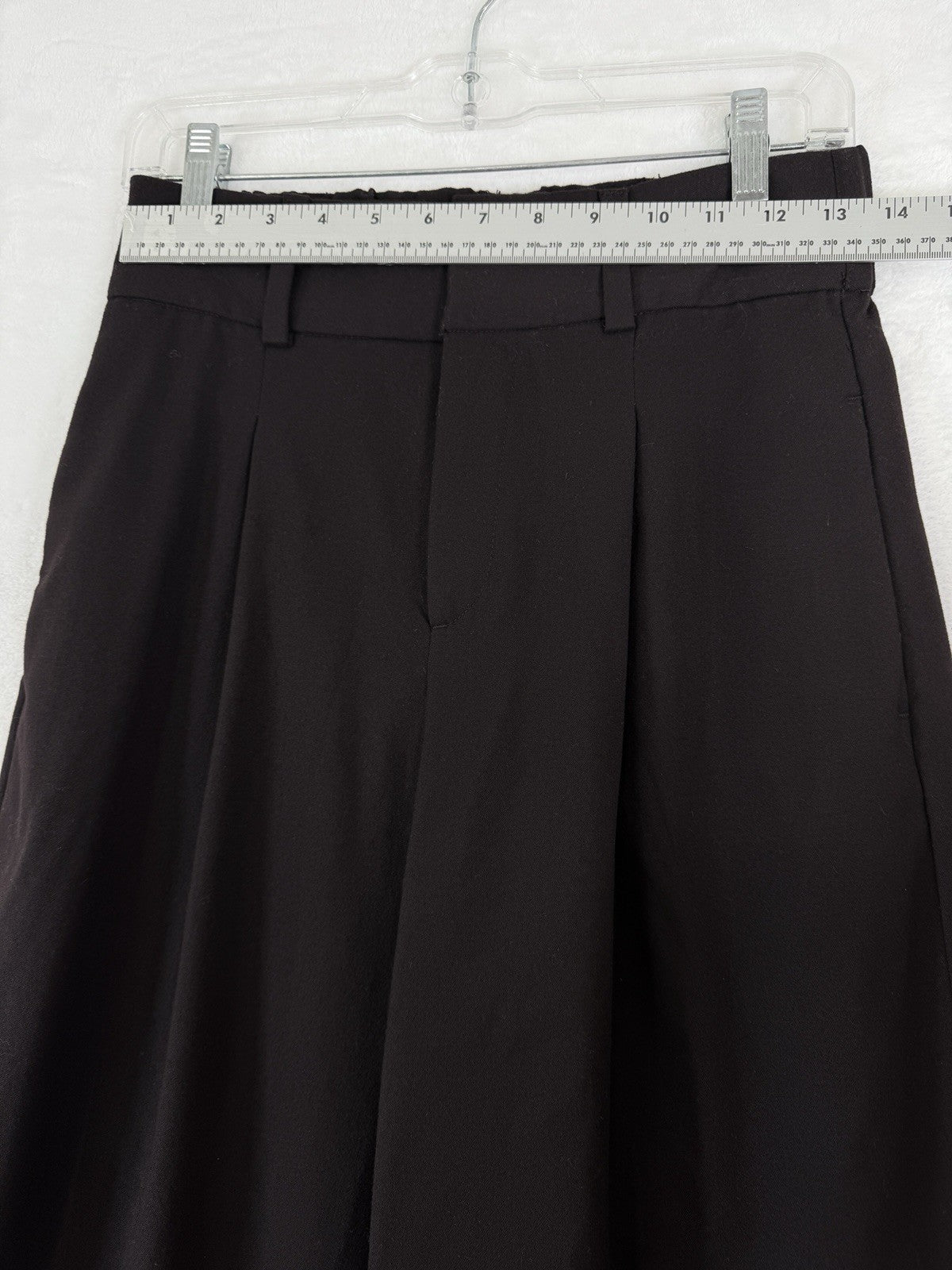 Banana Republic Wide Leg Pants 0 Dark Brown Womens